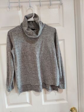 W5 Heather Gray Cowl Neck Sweater